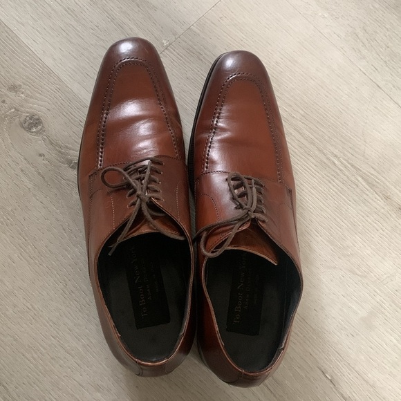 To Boot New York Adam Derrick Aldo Cognac Apron Vamp Derby Dress‎ Shoes Size 8.5 main image 12